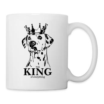 DALMATIEN Roi de tout Chiens Wilsigns - Mug blanc - blanc - Droite