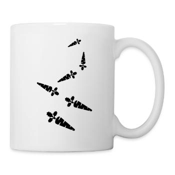 Carotte symbole carotte - Mug blanc - blanc - Droite
