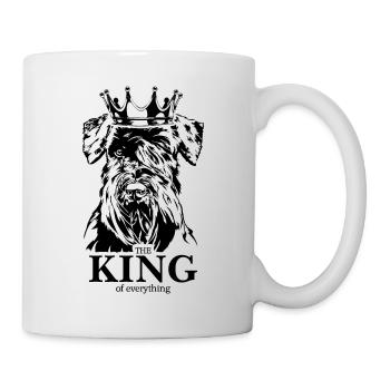 SCHNAUZER Roi de tout Chiens Chiens Wilsigns - Mug blanc - blanc - Droite