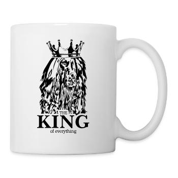Afghan Hound King of everything Wilsigns - Mug blanc - blanc - Droite