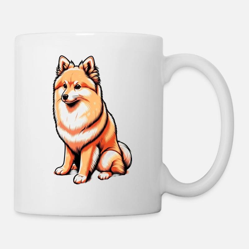 Spitz finlandais - Mug blanc - blanc