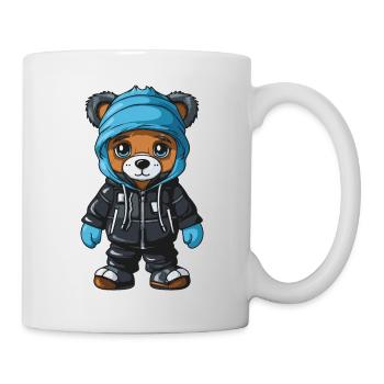 Ours Hiver Bande Dessinée Mignon - Mug blanc - blanc - Droite