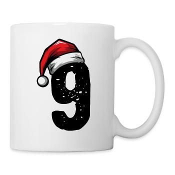9 Numéro de Noël - Mug blanc - blanc - Droite