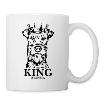 Irish Terrier Roi de tout Chiens Wilsigns - Mug blanc - blanc - Droite