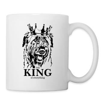 Irish Wolfhound Roi de tout Chien Wilsigns - Mug blanc - blanc - Droite