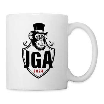 Junggesellen Abschied 2024 Affe Bräutigam Jga - Tasse - Weiß - Rechts