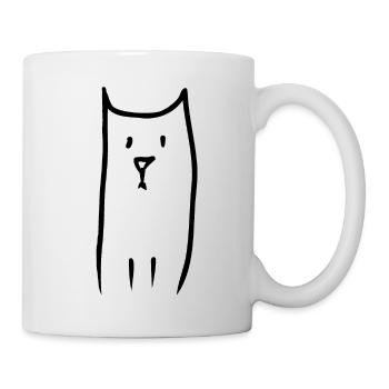 Silly cat - huh? - Mug - white - Right