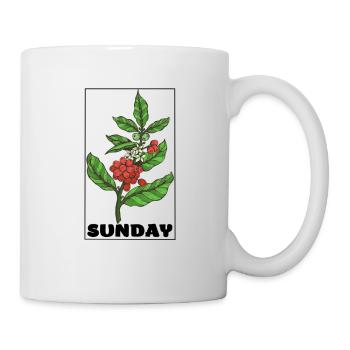 SUNDAY - Tasse - Weiß - Rechts