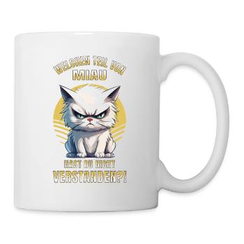 Cat, Grumpy, Grumpy, Grumpy, Meow, Funny - Mug - white - Right