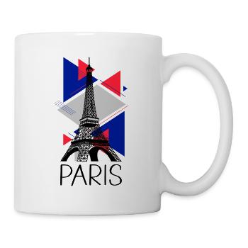 Paris Tour Eiffel France City Skyline Art - Mug blanc - blanc - Droite