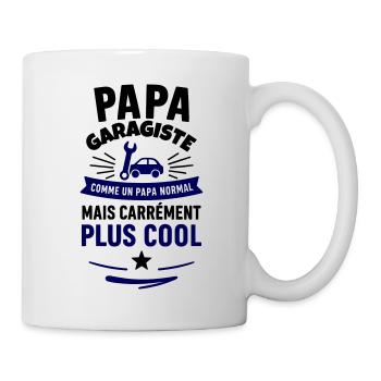 Papa garagiste – plus cool qu’un papa normal - Mug blanc - blanc - Droite