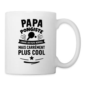 Papa pongiste – Cadeau fête des pères,Ping-Pong - Mug blanc - blanc - Droite
