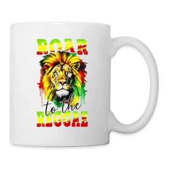 Lion Jamaïque Couleurs Reggae Rasta Rastafari Roar - Mug blanc - blanc - Droite