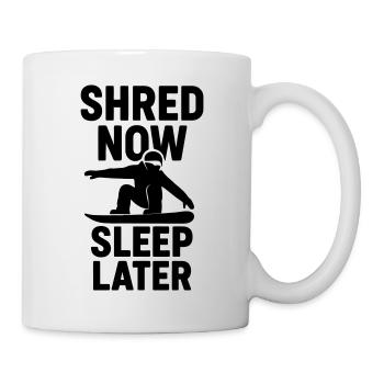 Snowboard style No time for a break - Mug - white - Right