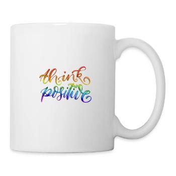 Think positive, think positively - Mug - white - Right