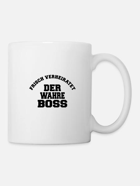 Frisch verheiratet schwarz - Tasse - Weiß