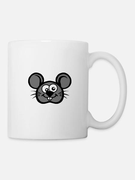 souris dessin tete 2803 - Mug blanc - blanc