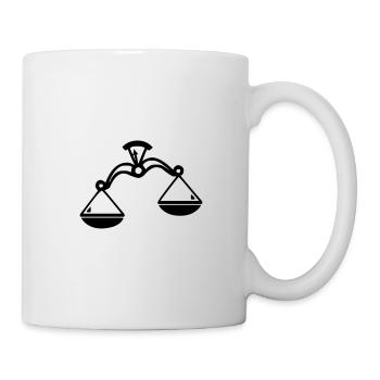 waage - Tasse - Weiß - Rechts