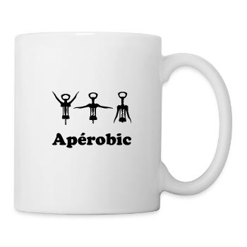 Aperobic - Mug blanc - blanc - Droite