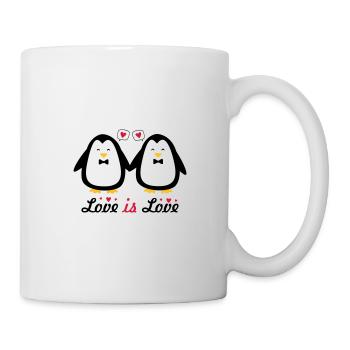 love is love gay pride - Mug - white - Right