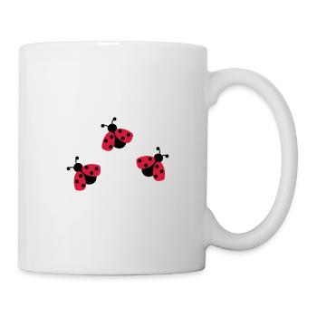 Coccinelle - Mug blanc - blanc - Droite
