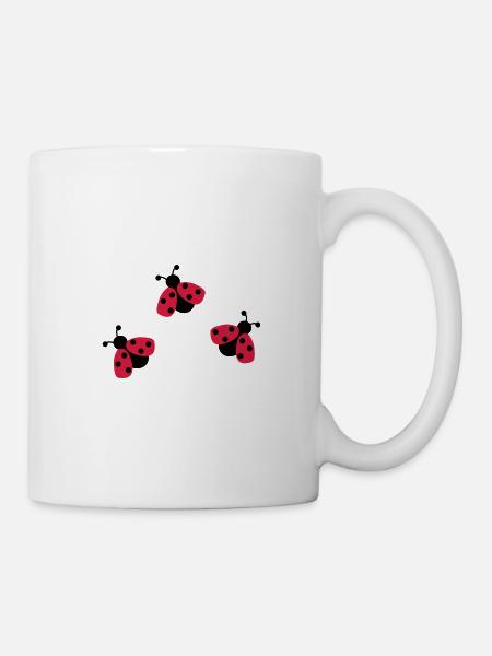Marienkäfer - Tasse - Weiß
