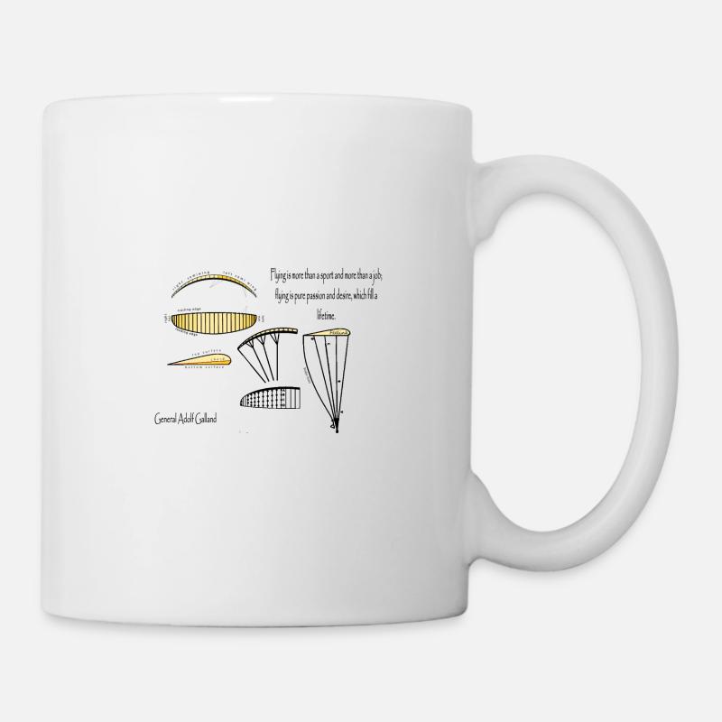 Pilote de parapente parapente Aereo - Mug blanc - blanc