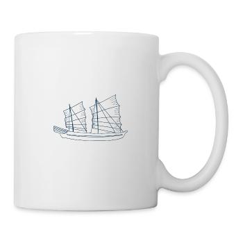 Sailboats a perfect gift for sailors and sailors - Mug - white - Right