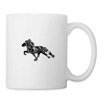 Isländische Blume - Islandpferd - Tölt - Tasse - Weiß - Rechts