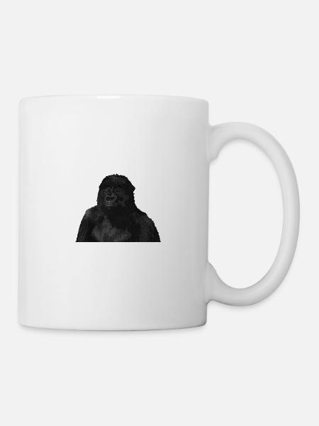 Affe - Tasse - Weiß