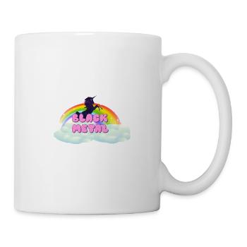 Black Metal Rainbow Unicorn - Mug - white - Right