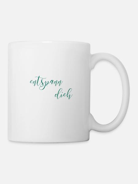 Entspannung Yoga Chi relaxen Urlaub - Tasse - Weiß