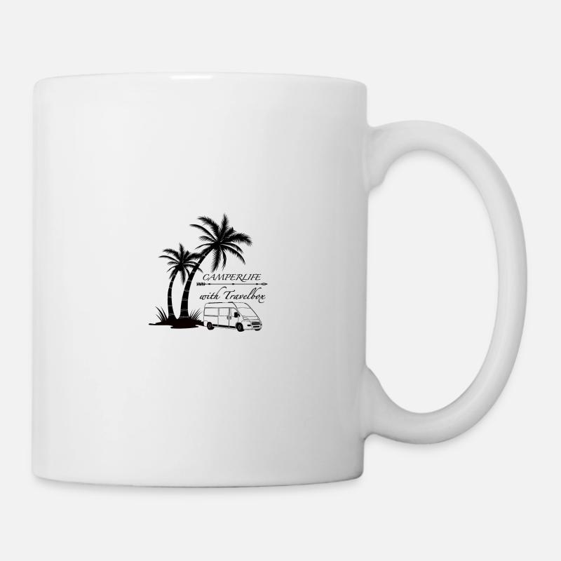 Camperlife Palme - Tasse - Weiß