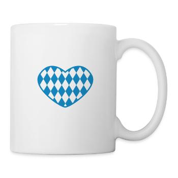 Cœur - Bavière - Diamant - Mug blanc - blanc - Droite