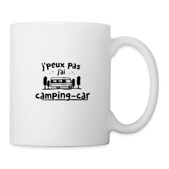 je peux pas j'ai camping car - Mug blanc - blanc - Droite