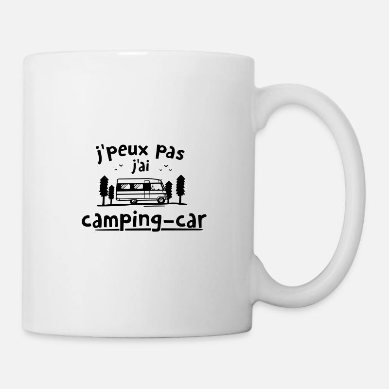 je peux pas j'ai camping car - Mug blanc - blanc