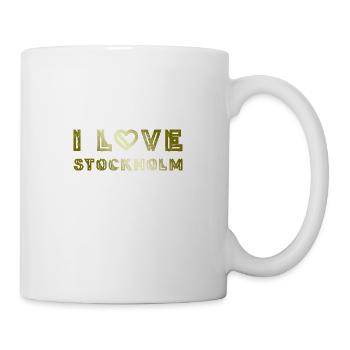 I Love Stockholm - Tasse - Weiß - Rechts