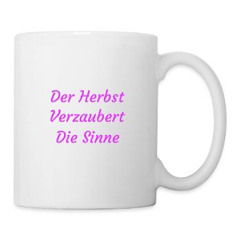 Herbst Herbstlich Natur - Tasse - Weiß - Rechts