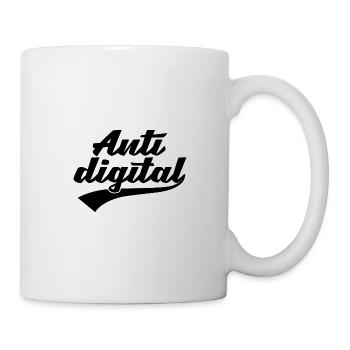 Anti Digital - Tasse - Weiß - Rechts