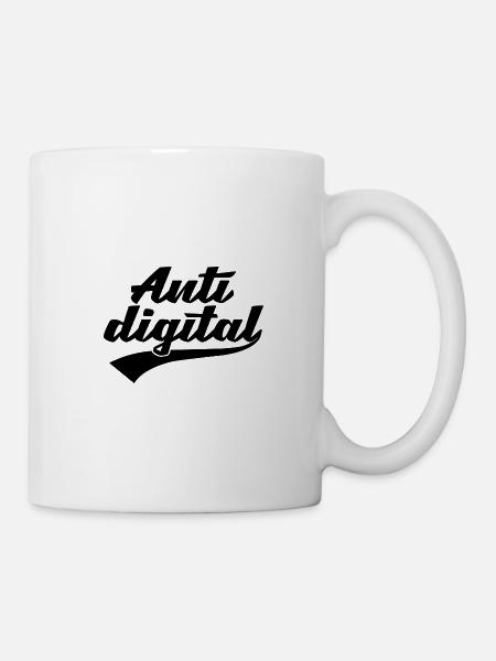 Anti Digital - Mug - white
