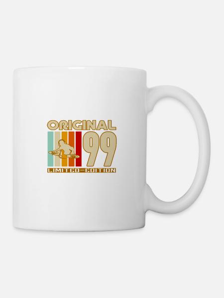 Retro 1999 Original-Surf-Logo - Tasse - Weiß