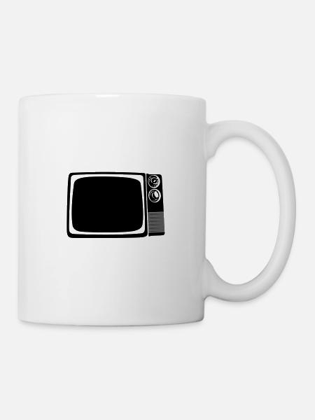 Fernseher - Tasse - Weiß