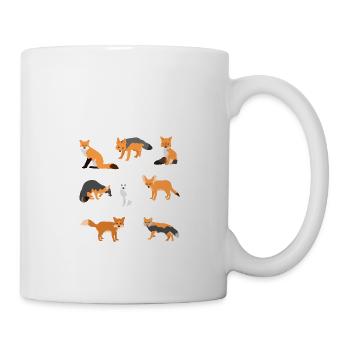 Tous les renards du monde. - Mug blanc - blanc - Droite