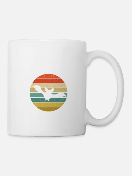 RETRO FLEDERMAUS - Tasse - Weiß