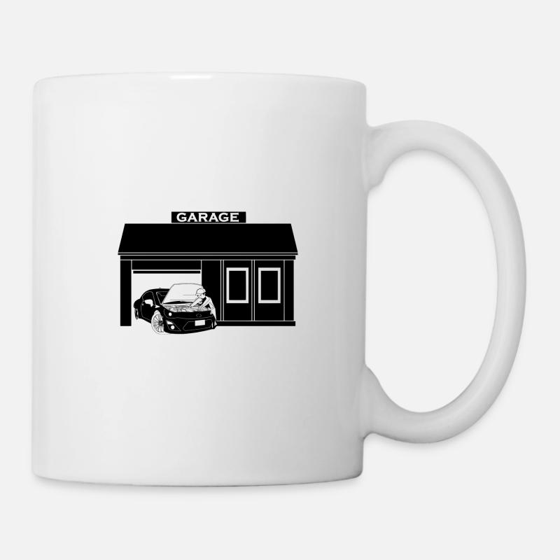 Garage de voiture - Mug blanc - blanc