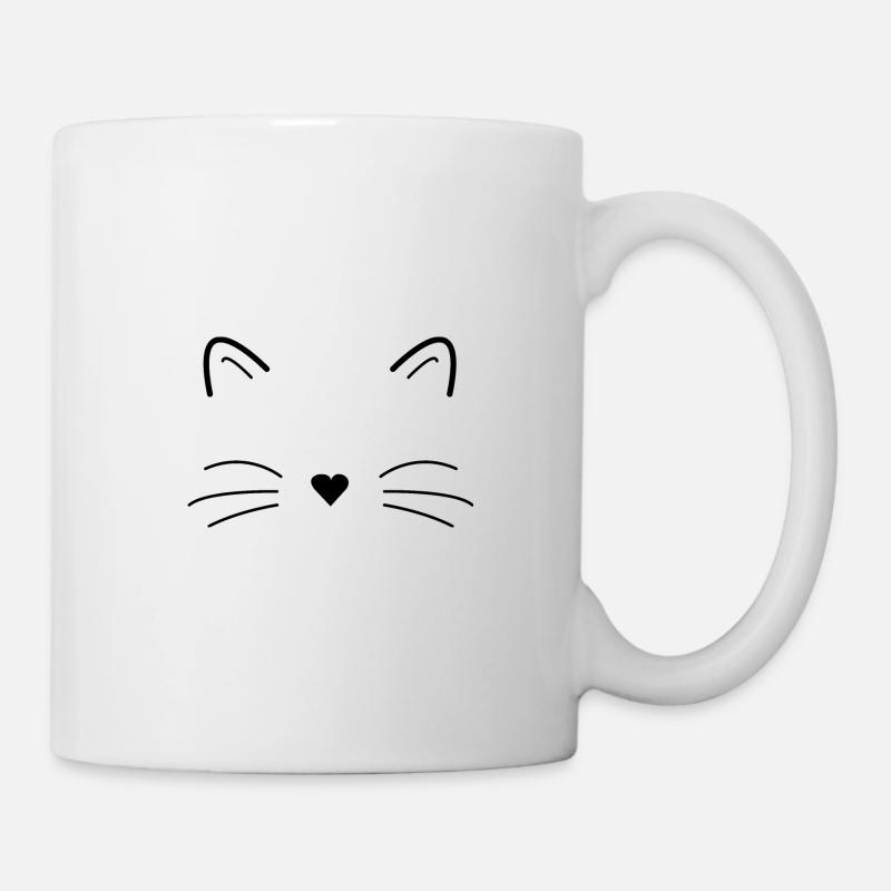 Katze - Tasse - Weiß