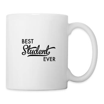 étudiant - Mug blanc - blanc - Droite