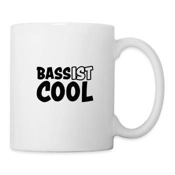 Bass ist cool - Tasse - Weiß - Rechts