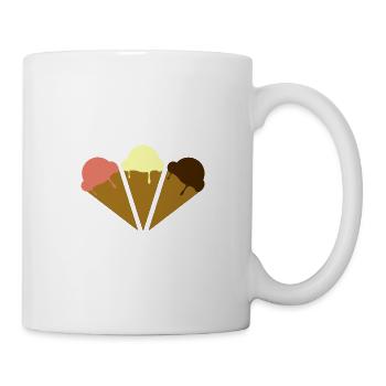 Crème glacée - Mug blanc - blanc - Droite