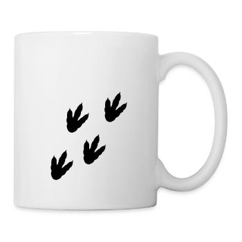 Dinosaur track - Mug - white - Right